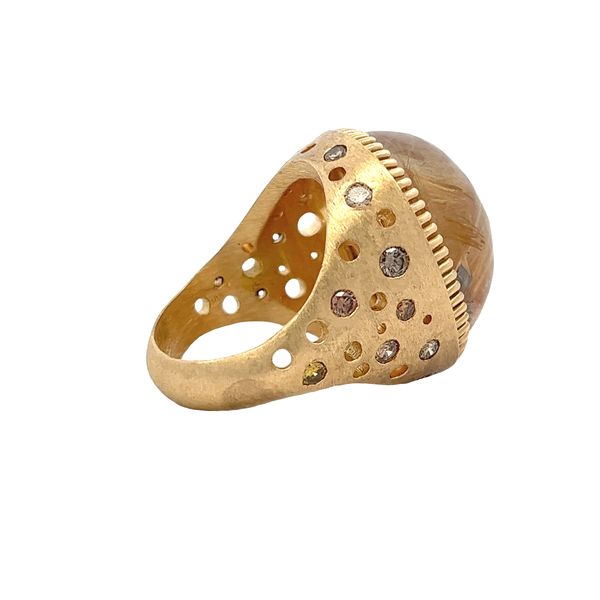 Estate - Quartz and Diamond Ring Image 4 Flora Gems Decatur, IL
