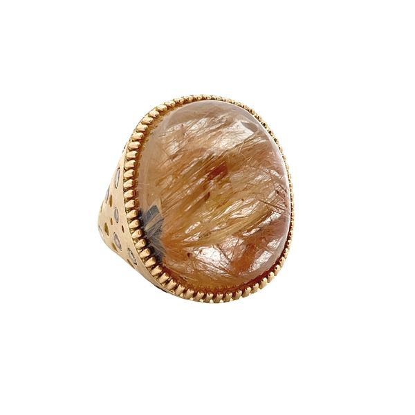 Estate - Quartz and Diamond Ring Flora Gems Decatur, IL