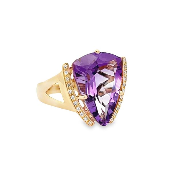 Estate - Amethyst and Diamond Ring Flora Gems Decatur, IL