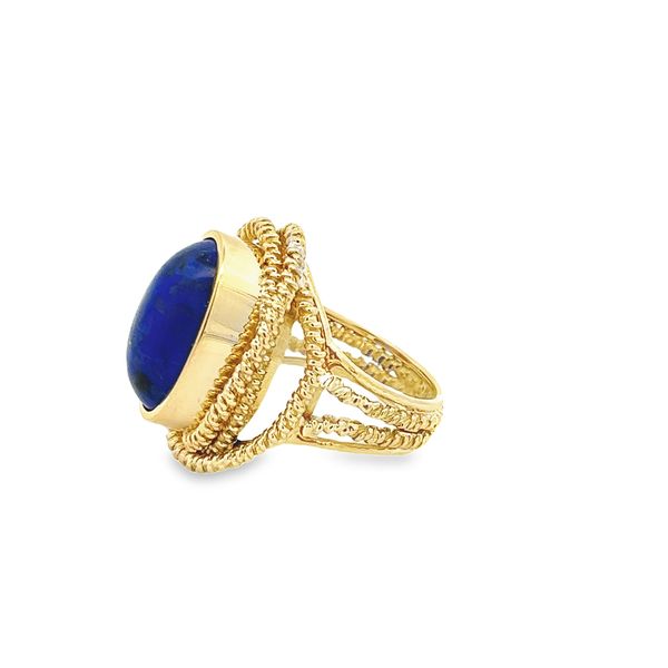 Estate - Pash Lapis Ring Image 2 Flora Gems Decatur, IL