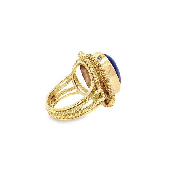 Estate - Pash Lapis Ring Image 4 Flora Gems Decatur, IL