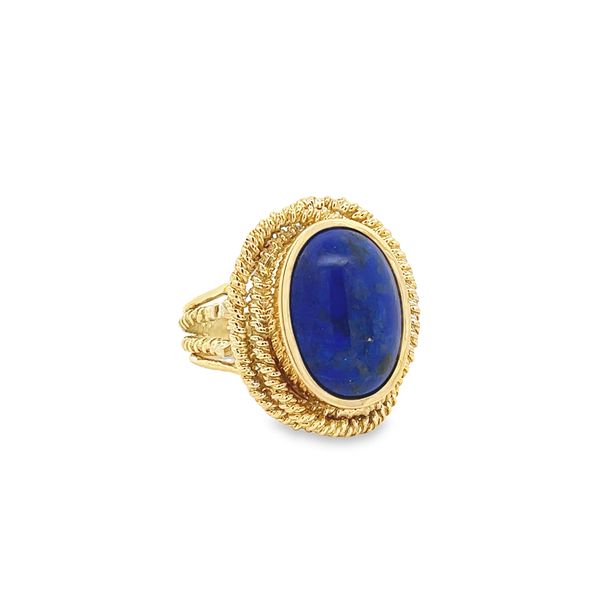 Estate - Pash Lapis Ring Flora Gems Decatur, IL
