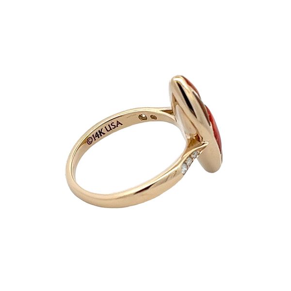 Estate - Kabana Mother of Pearl and Diamond Ring Image 4 Flora Gems Decatur, IL
