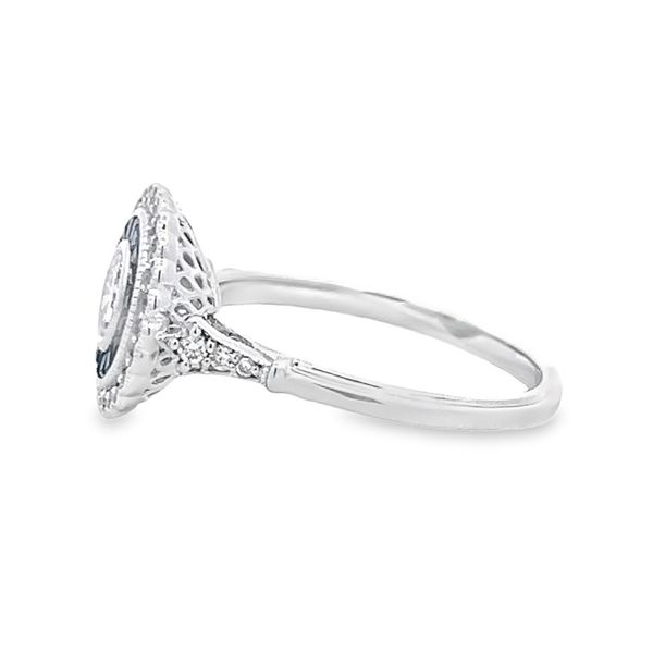 Estate - Sapphire and Diamond Ring Image 2 Flora Gems Decatur, IL