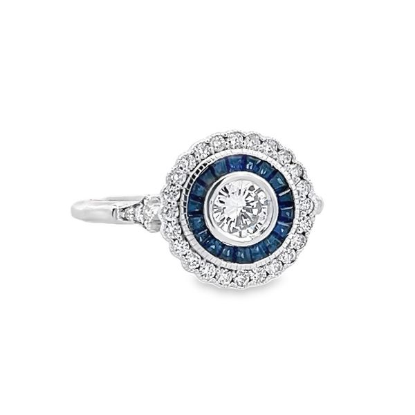 Estate - Sapphire and Diamond Ring Flora Gems Decatur, IL