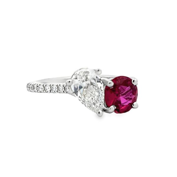 Estate - Ruby and Diamond Ring Flora Gems Decatur, IL