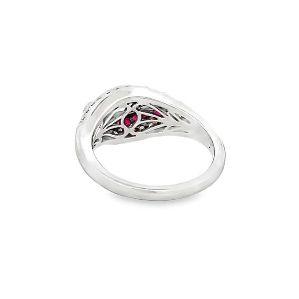 Estate - Ruby and Diamond Ring Image 3 Flora Gems Decatur, IL