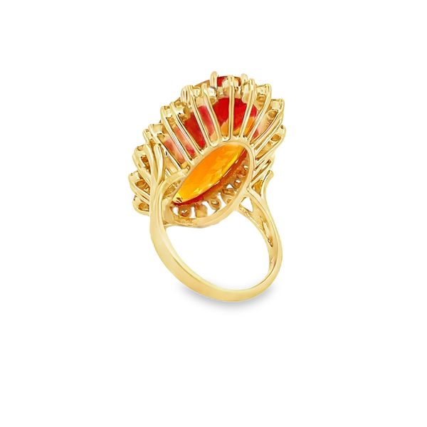 Estate - Citrine and Diamond Ring Image 3 Flora Gems Decatur, IL