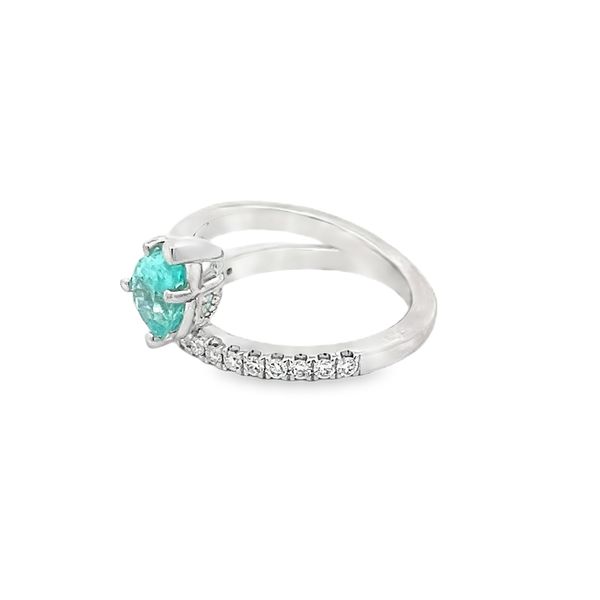 Estate - Tourmaline and Diamond Ring Image 2 Flora Gems Decatur, IL