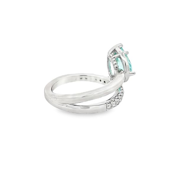 Estate - Tourmaline and Diamond Ring Image 4 Flora Gems Decatur, IL