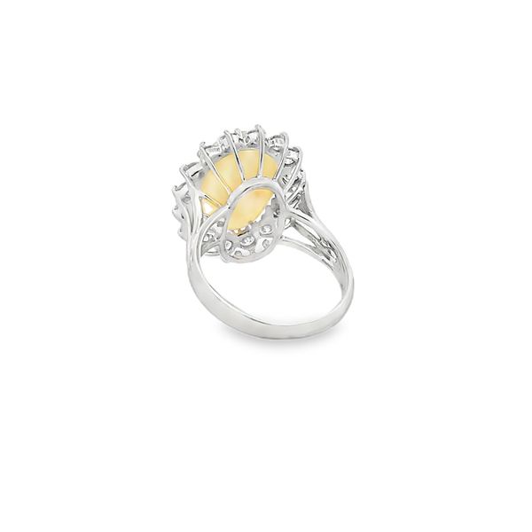 Estate - Opal and Diamond Ring Image 3 Flora Gems Decatur, IL