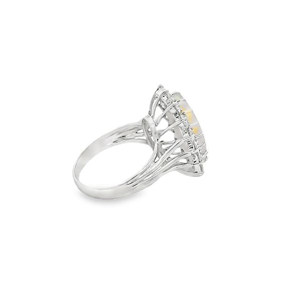 Estate - Opal and Diamond Ring Image 4 Flora Gems Decatur, IL