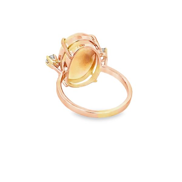 Estate - Opal and Diamond Ring Image 3 Flora Gems Decatur, IL