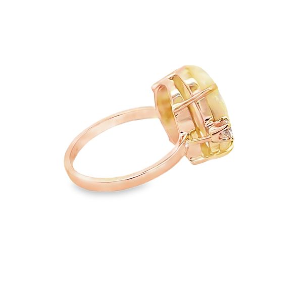 Estate - Opal and Diamond Ring Image 4 Flora Gems Decatur, IL