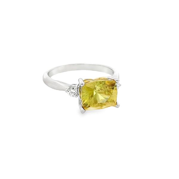 Estate - Sphene and Diamond Ring Flora Gems Decatur, IL