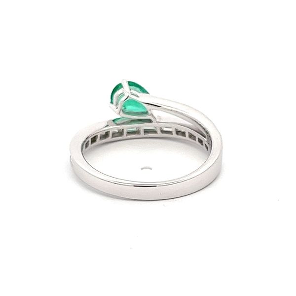 Estate - Simon G. Emerald and Diamond Ring Image 3 Flora Gems Decatur, IL