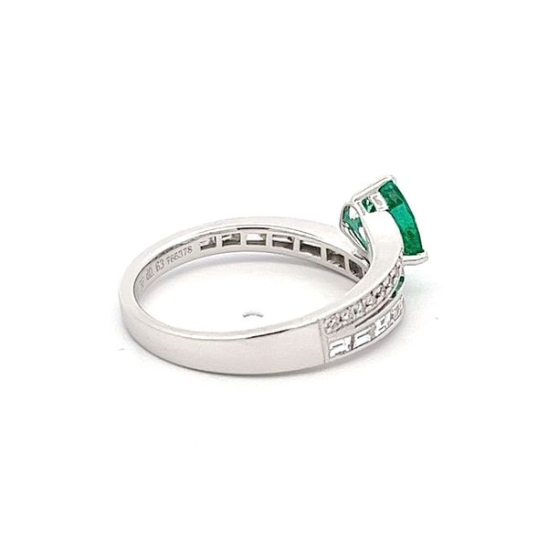 Estate - Simon G. Emerald and Diamond Ring Image 4 Flora Gems Decatur, IL