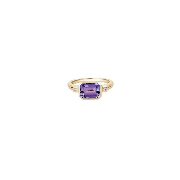 Estate - Amethyst and Diamond Ring Flora Gems Decatur, IL