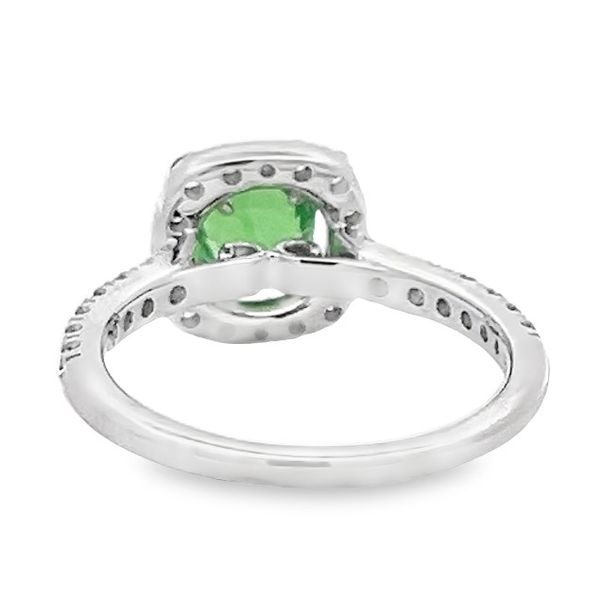 Estate - Tsavorite and Diamond Ring Image 3 Flora Gems Decatur, IL