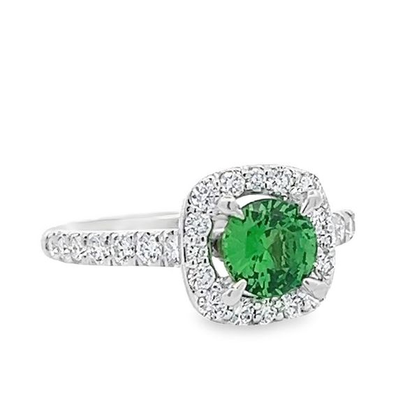Estate - Tsavorite and Diamond Ring Flora Gems Decatur, IL