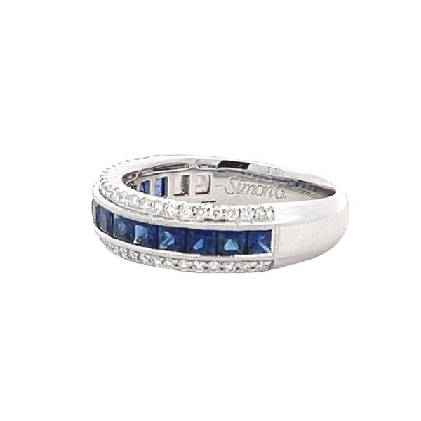 Estate - Simon G. Sapphire and Diamond Ring Image 2 Flora Gems Decatur, IL