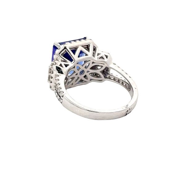 Estate - Tanzanite and Diamond Ring Image 3 Flora Gems Decatur, IL