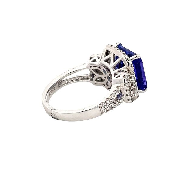 Estate - Tanzanite and Diamond Ring Image 4 Flora Gems Decatur, IL
