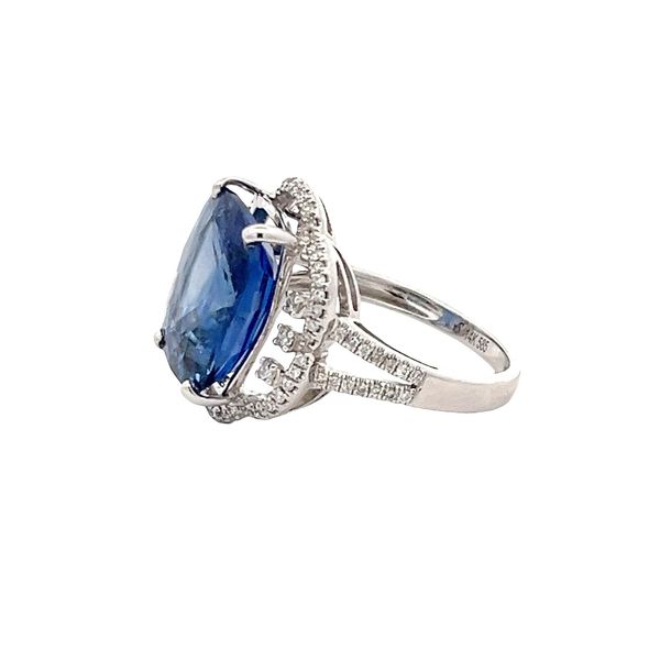 Estate - Sapphire and Diamond Ring Image 2 Flora Gems Decatur, IL