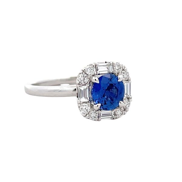 Estate - Simon G. Sapphire and Diamond Ring Flora Gems Decatur, IL