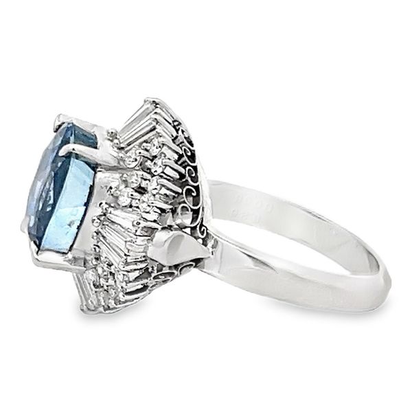 Estate - Sapphire and Diamond Ring Image 2 Flora Gems Decatur, IL