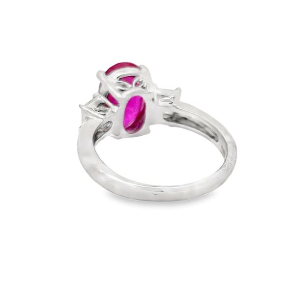 Estate - Ruby and Diamond Ring Image 3 Flora Gems Decatur, IL