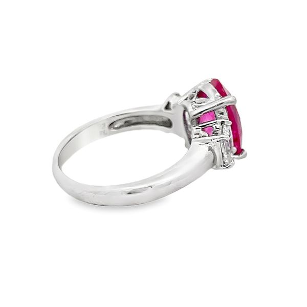 Estate - Ruby and Diamond Ring Image 4 Flora Gems Decatur, IL