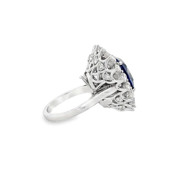Estate - Sapphire and Diamond Ringdent Image 4 Flora Gems Decatur, IL