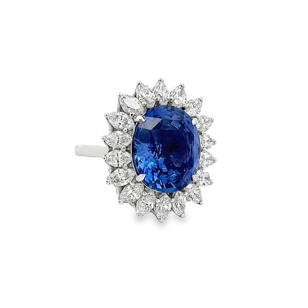 Estate - Sapphire and Diamond Ringdent Flora Gems Decatur, IL