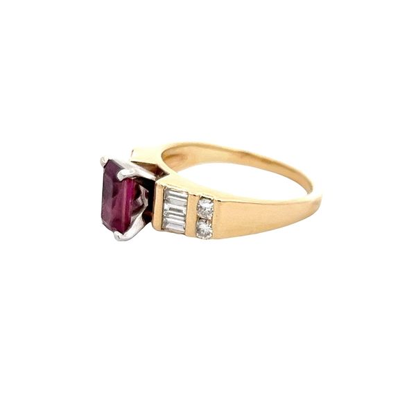 Estate - Ruby and Diamond Ring Image 2 Flora Gems Decatur, IL
