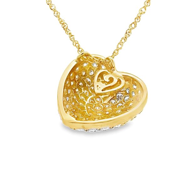 Estate - Diamond Heart Pendant Image 3 Flora Gems Decatur, IL