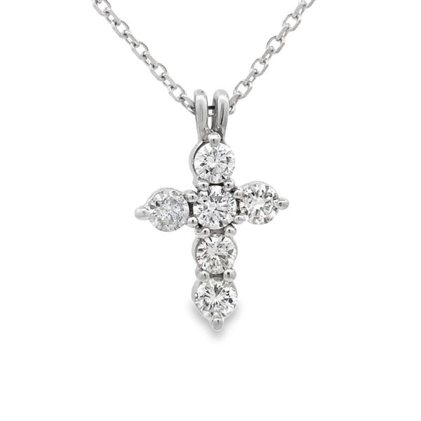 Estate - Diamond Cross Pendant Flora Gems Decatur, IL