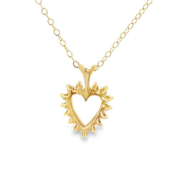 Estate - Heart Diamond Pendant Image 3 Flora Gems Decatur, IL