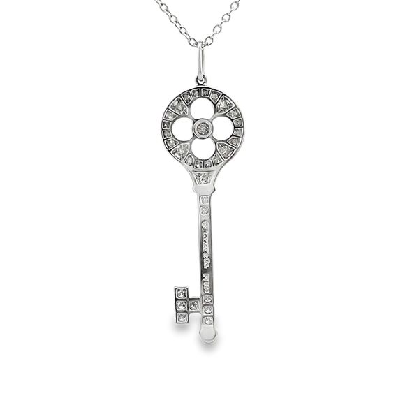 Estate - Diamond Key Pendant Image 3 Flora Gems Decatur, IL