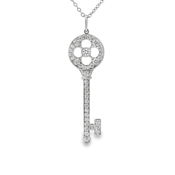 Estate - Diamond Key Pendant Flora Gems Decatur, IL