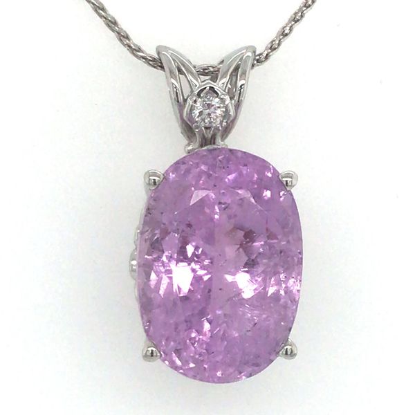 Estate - Kunzite and Diamond Pendant Flora Gems Decatur, IL