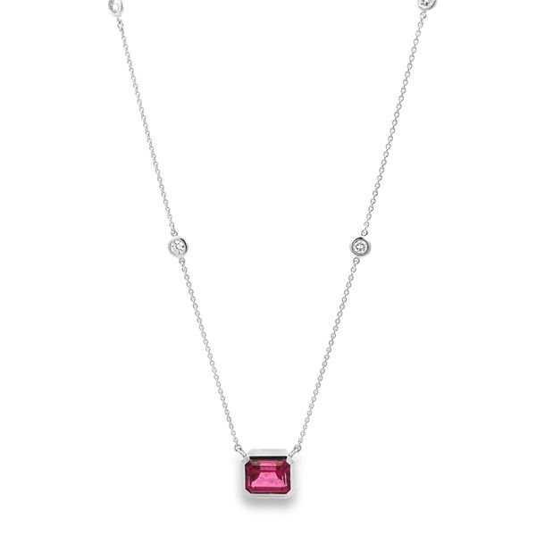 Estate - Tourmaline and Diamond Necklace Flora Gems Decatur, IL