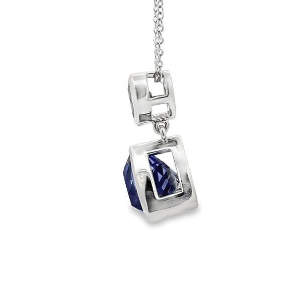 Estate - Tanzanite and Pink Spinel Pendant Image 2 Flora Gems Decatur, IL