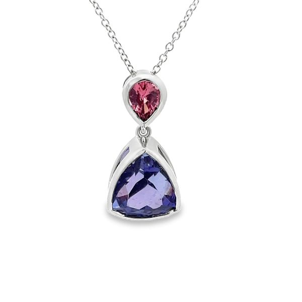 Estate - Tanzanite and Pink Spinel Pendant Flora Gems Decatur, IL