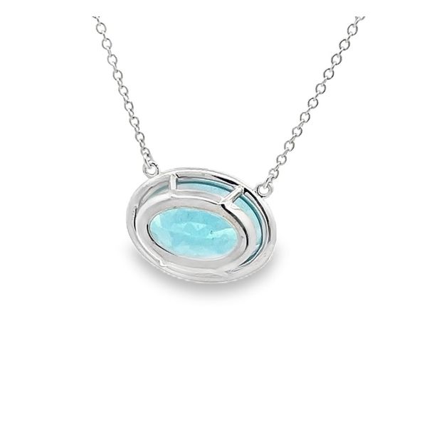 Estate - Apatite and Diamond Necklace Image 3 Flora Gems Decatur, IL