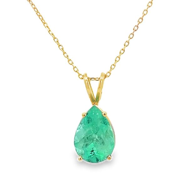 Estate - Emerald Pendant Flora Gems Decatur, IL