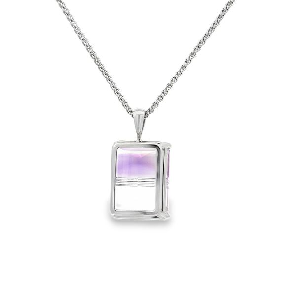 Estate - Amethyst and Crystal Quartz Pendant Image 3 Flora Gems Decatur, IL