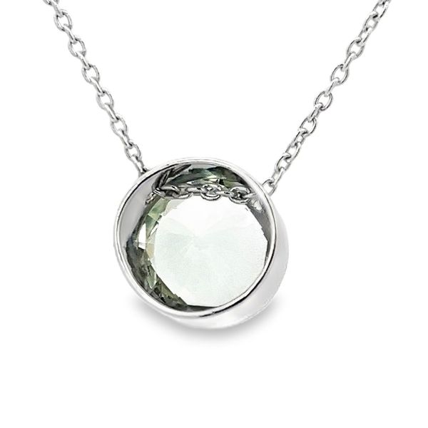 Estate - Green Quartz Pendant Image 3 Flora Gems Decatur, IL