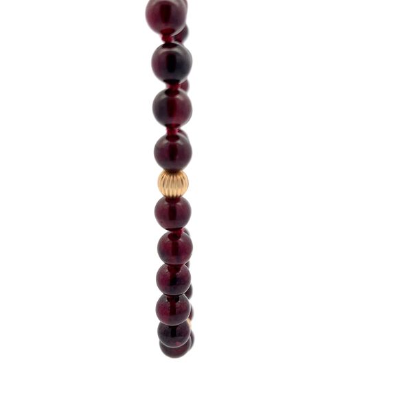 Estate - Garnet and Gold Necklace Image 2 Flora Gems Decatur, IL