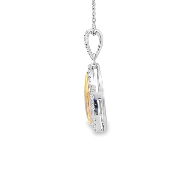 Estate - Opal and Diamond Pendant Image 2 Flora Gems Decatur, IL